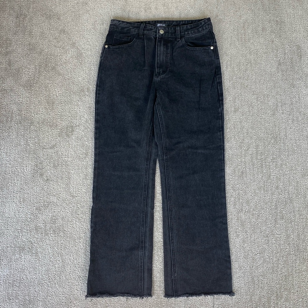 Nasty Gal Black Denim Jean Pants